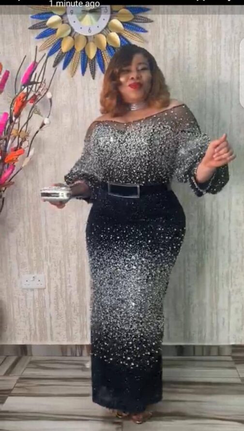 Turkish Fully Sequined Mirror Beaded Dress - Image 5