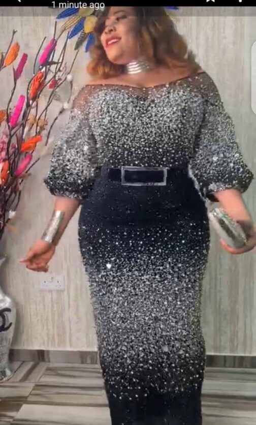 Turkish Fully Sequined Mirror Beaded Dress - Image 6