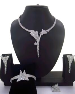 Perching Butterfly 4-Piece Cubic Zirconia Set