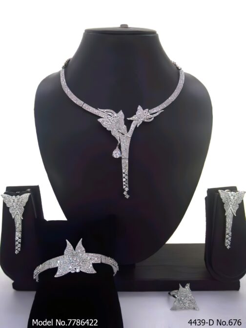 Perching Butterfly 4-Piece Cubic Zirconia Set