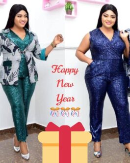 Turkish Sequined Jumpsuit and Jacket