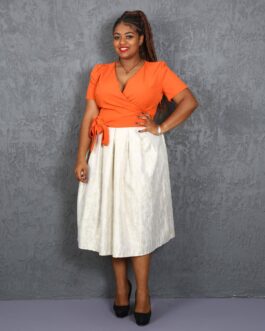 Orange and Cream Turkish Gown