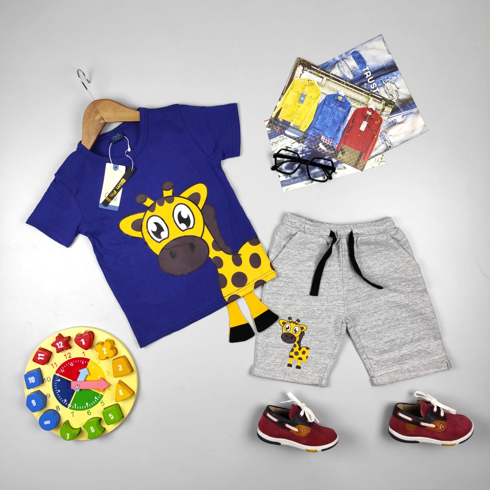 BOYS 2PIECE GIRAFFE SET