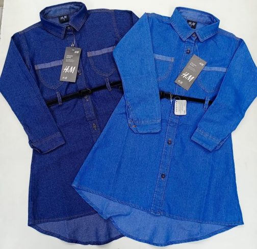 GIRLS SHORT JEAN GOWN