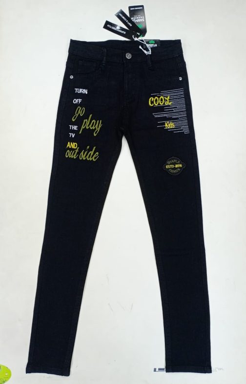 BOYS COOL KIDS BLACK JEANS