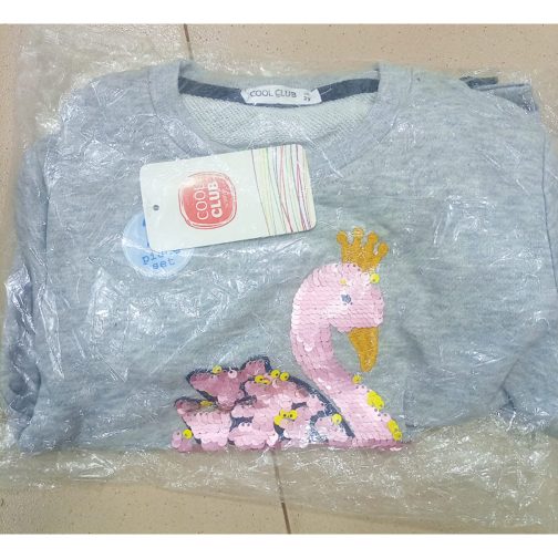 GIRLS 2PIECE SWAN SEQUIN SET - Image 3